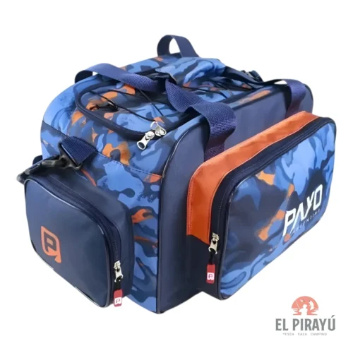Bolso de pesca Payo Alto Paraná 3700 Camu Naranja/Azul