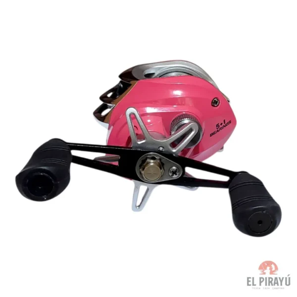 Reel Rotativo X-Fish Pink Bait Izquierdo